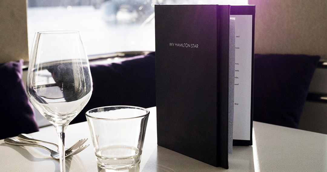Enjoy a meal on the water.